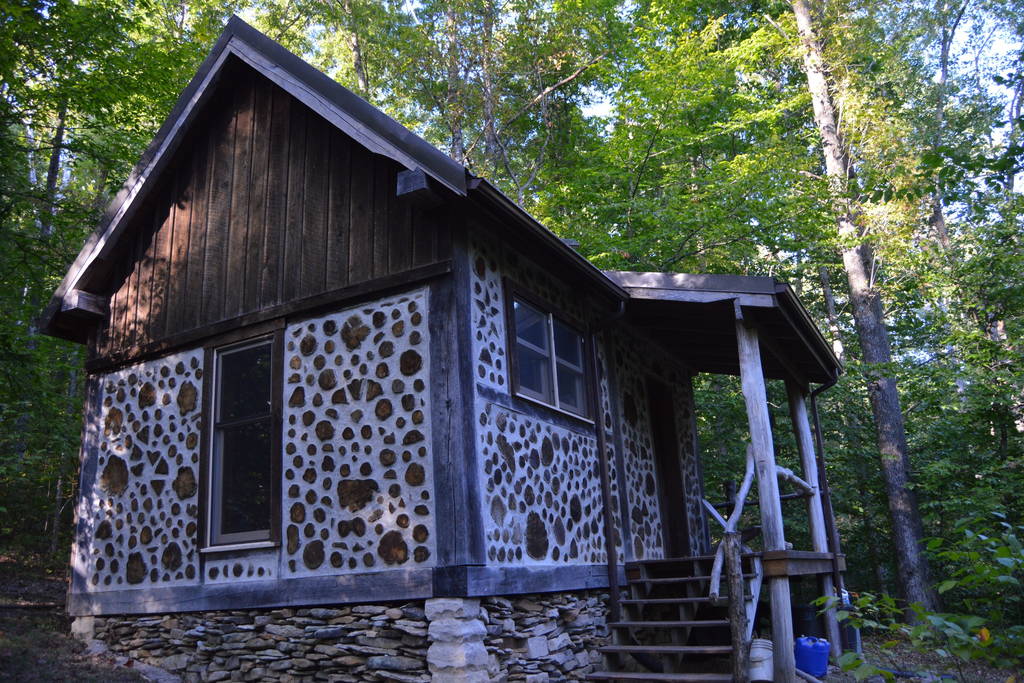 Cordwood Cabin - Fox Haven Hermitage, Bloomington IN