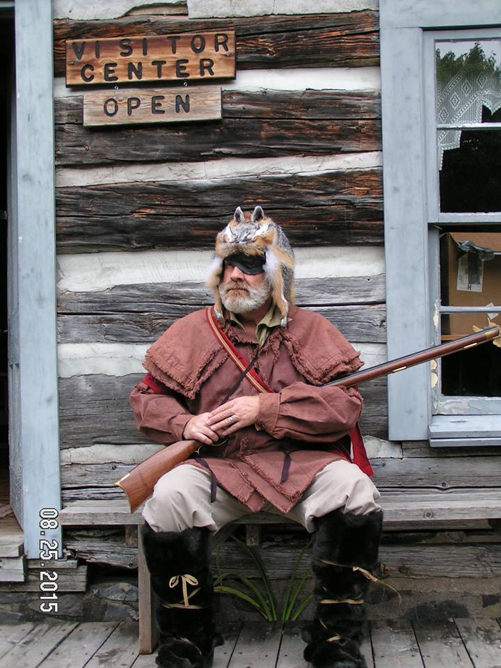 Reenactor at Old Victoria Cabins